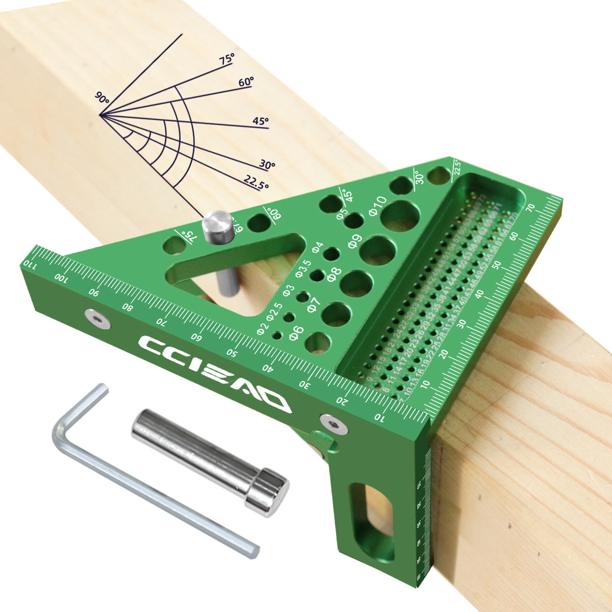 Woodworking Carpenter - Kątownik stolarski 3D, miernik wielokątny, pozycja