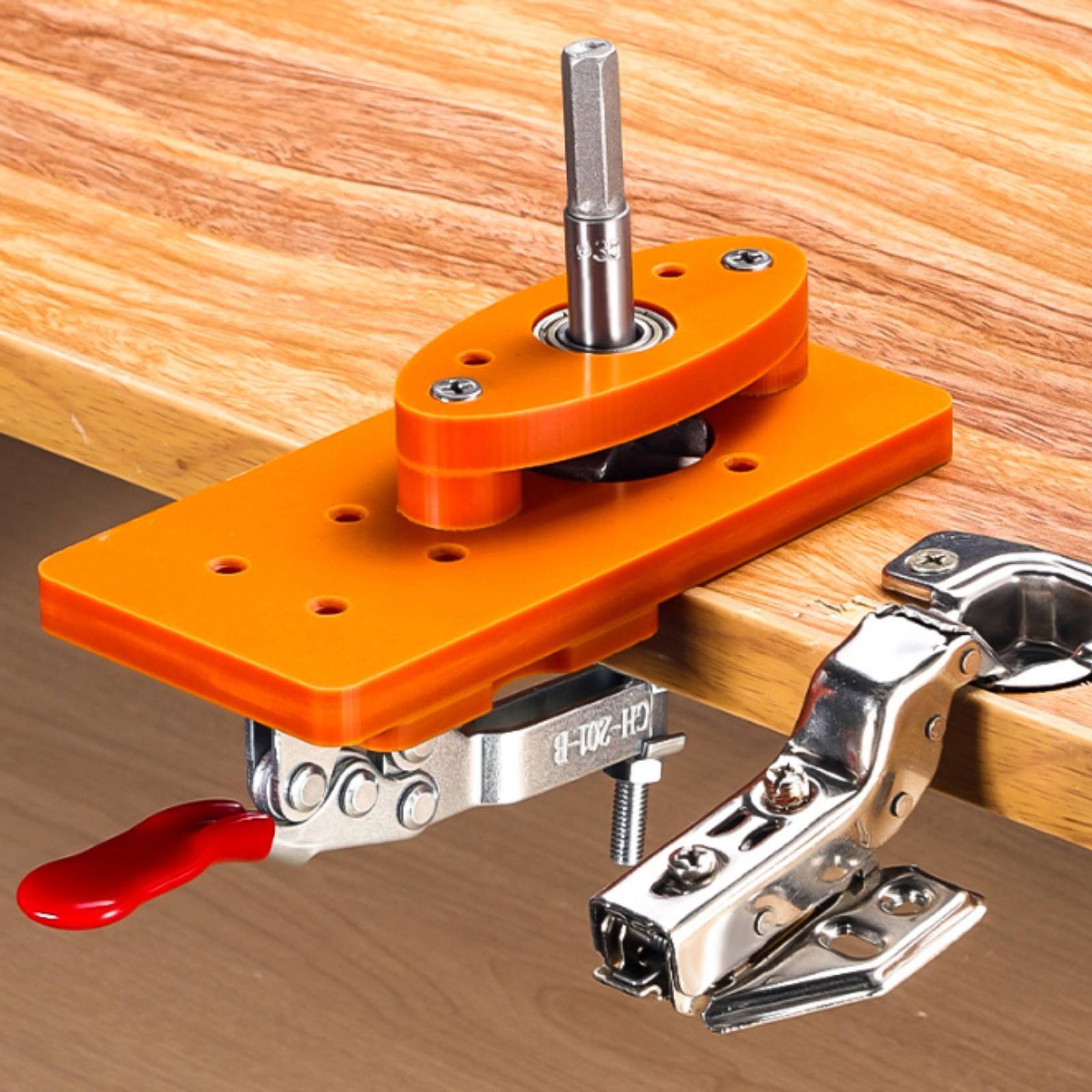 Woodworking Carpenter - Szablon do wiercenia otworów pod zawiasy