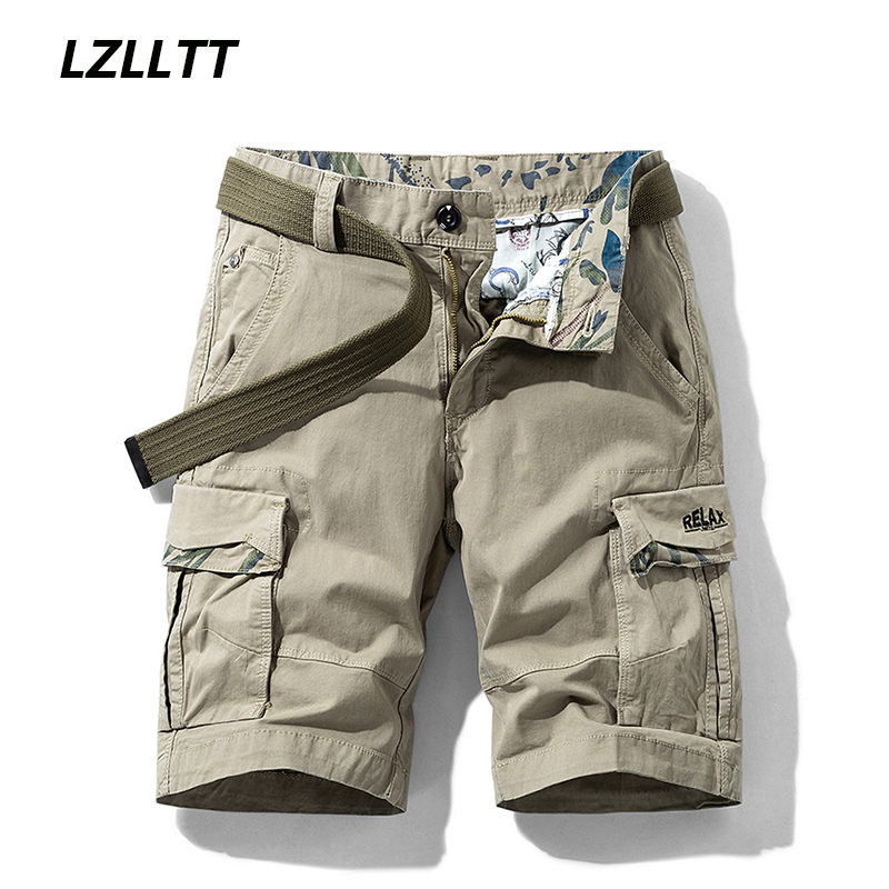 Woodworking Brand - Letnie męskie wiele kieszeni bawełniane szorty