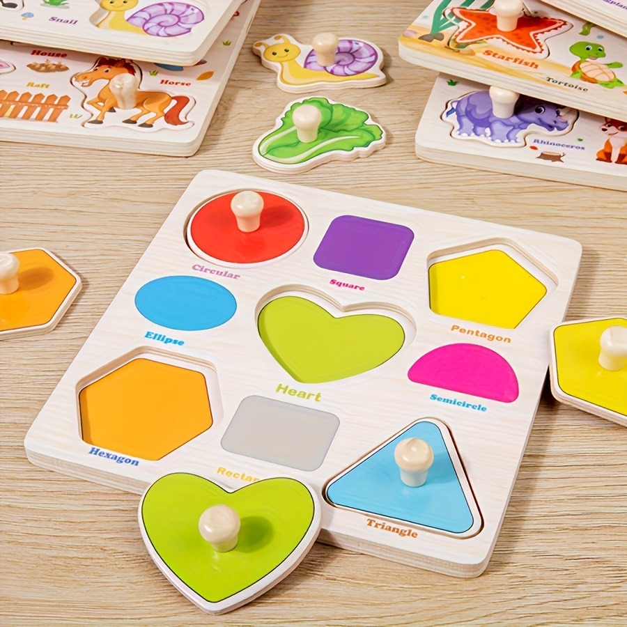 3 szt. Drewniane puzzle z kołk – Woodworking For Kids recenzja i cena