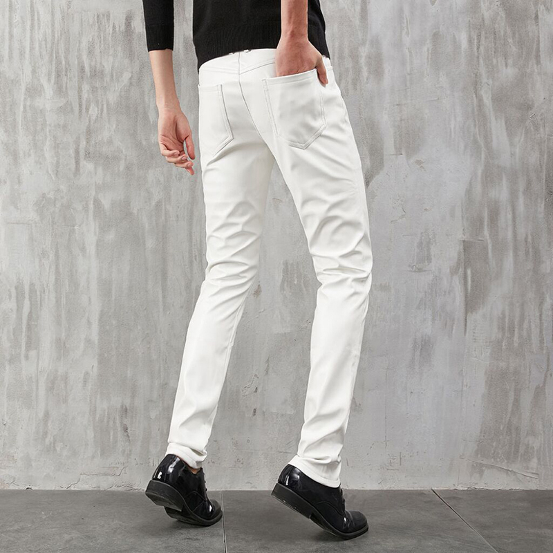 Męskie spodnie skórzane Skinny – Woodworking Brand recenzja i cena