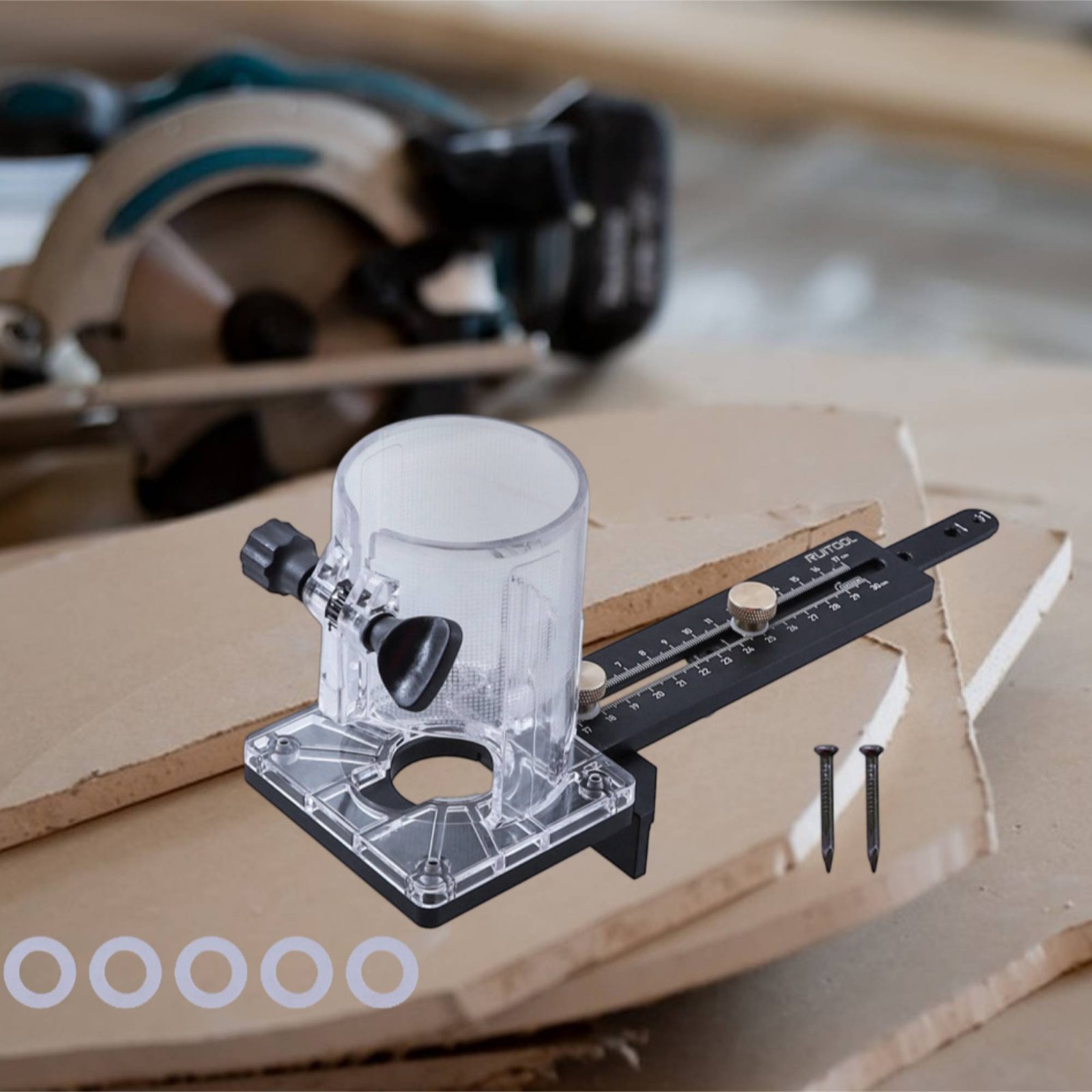 Szablon do frezowania okręgów, – Woodworking Carpenter recenzja i cena
